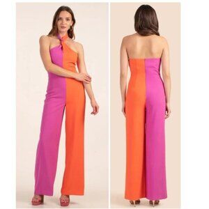 Trina Turk Carina Crepe Wonderment Jumpsuit - M